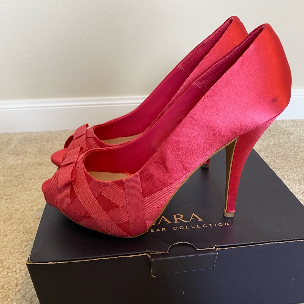 Zara platform stilettos.